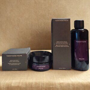 Twentynine Palms 2 Pc Skincare Set NIB Moisturizer Exfoliating Solution